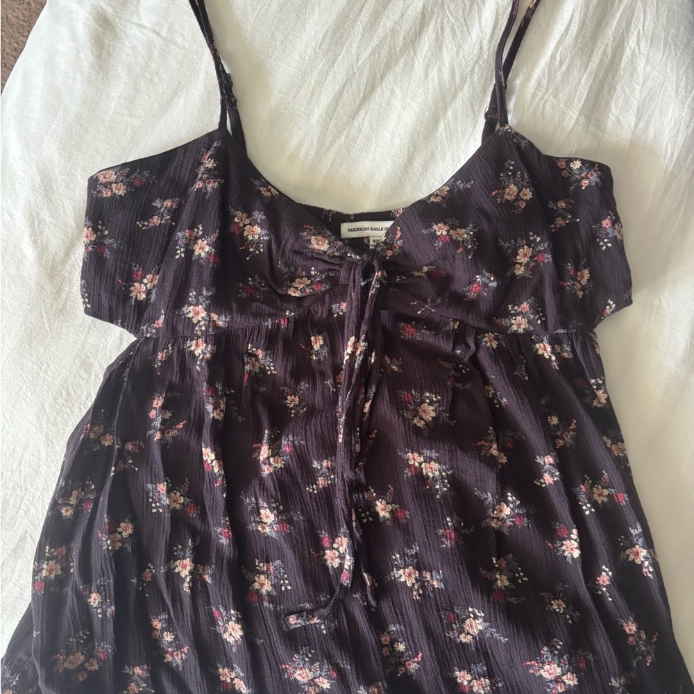 Floral Black Top by Urban Outfitters